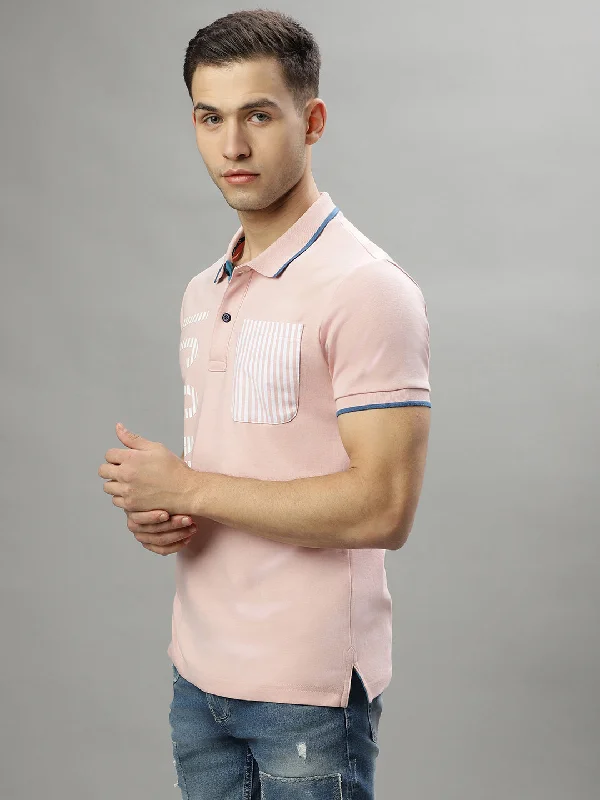 Iconic Pink Logo Regular Fit Polo T-Shirt