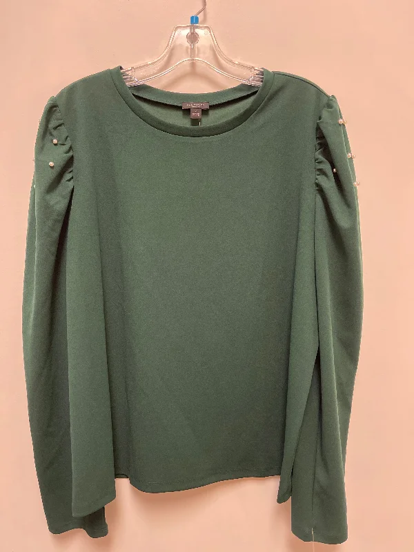 Top Long Sleeve By Ann Taylor In Green, Size: Xl